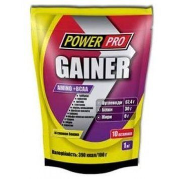 Гейнер Power Pro GAINER (30% білка)(1000 грам.) 0701014 фото