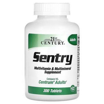 Витамины и минералы 21st Century Sentry Multivitamin & Multimineral Supplement (300 таблеток.) 0306003 фото