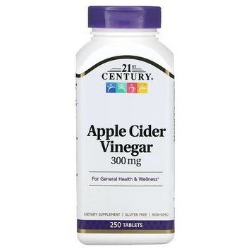 Яблочный уксус 21st Century Apple Cider Vinegar 300 mg (250 таблеток.) 0216001 фото