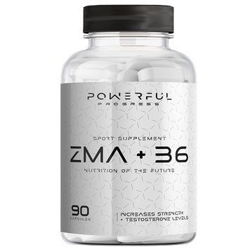 Повышение тестостерона Powerful Progress ZMA + B6 (90 капсул.) 1205010 фото