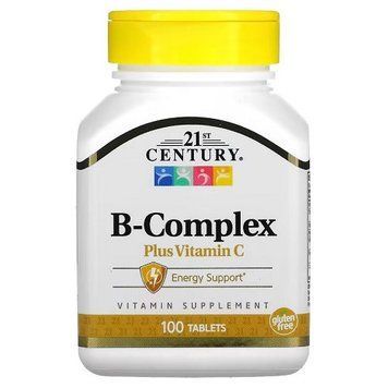 Витамины и минералы 21st Century B-Complex Plus Vitamin C (100 таблеток.) 0302001 фото
