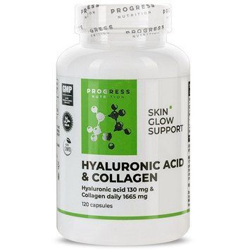 Гіалуронова кислота Progress Nutrition Hyaluronic Acid & Collagen (120 капсул.) 1307008 фото