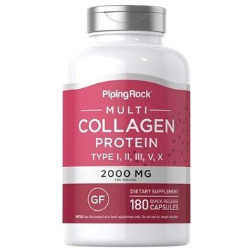 Колаген Piping Rock Multi Collagen Protein Types I, II, III, V, X 2000 mg (180 капсул.) 1302042 фото