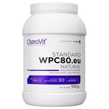 Протеин OstroVit Standard WPC 80.eu Natural (900 грамм.)(БЕЗ ВКУСА) 0802032 фото