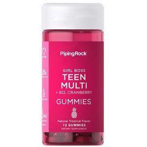 Вітаміни для дівчат Piping Rock Teen Girl Multi + B-12 Cranberry (72 жувальних мармеладок.) 0308020 фото