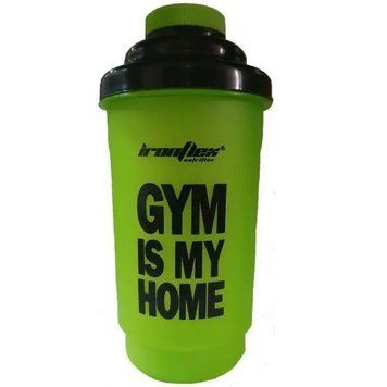 Шейкер Iron Flex Shaker GYM IS MY HOME (ЗЕЛЕНИЙ)(700 мл.) 1701025 фото