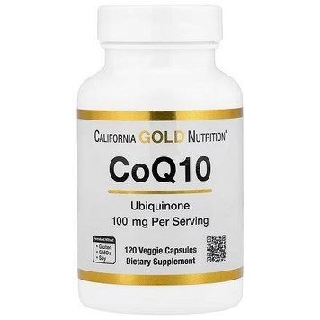 Вітаміни коензим Q10 California Gold Nutrition CoQ10 100 mg Ubiquinone (120 капсул.) 0211009 фото