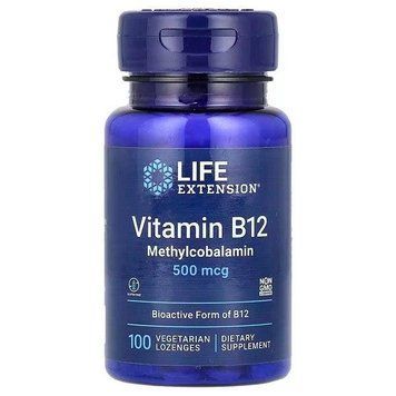 Витамины Life Extension Vitamin B12 500 mcg (100 леденцов.) 0302059 фото