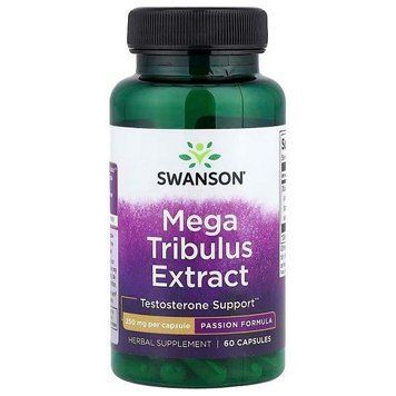 Тестостероновий бустер Swanson Mega Tribulus Extract 250 mg (60 капсул.) 1202035 фото