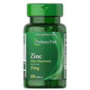 Витамины и минералы Puritan's Pride Zinc Gluconate 25mg (100 таблеток.) 0318022 фото