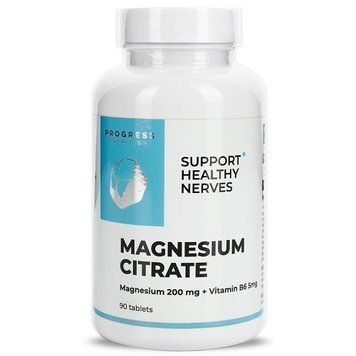 Витамины и минералы Progress Nutrition Magnesium Citrate + Vitamin B6 (90 таблеток.) 0316034 фото