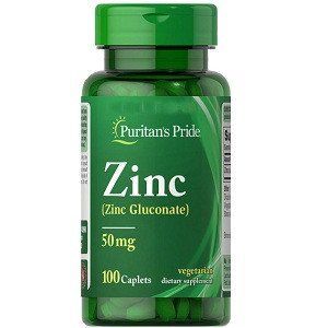 Витамины и минералы Puritan's Pride	Zinc Gluconate 50mg (100 таблеток.) 0318021 фото