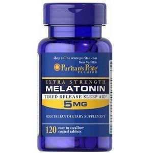 Мелатонін Puritan's Pride Melatonin 5 mg (120 таблеток.) 1603020 фото